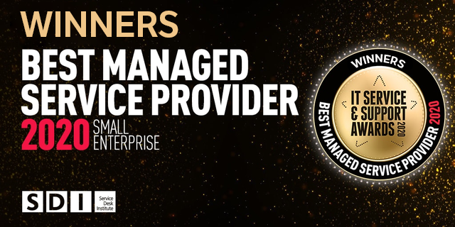 WINNERS of the Best Managed Service Provider 2020